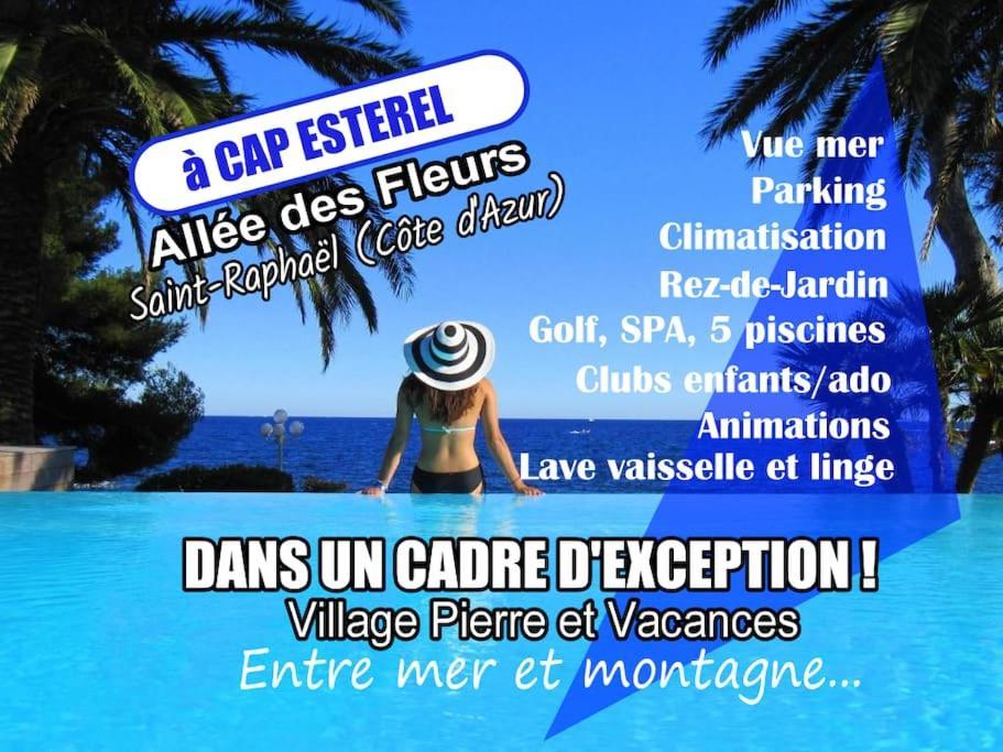 Dans Un Cadre D'Exception, Vue Mer Panoramique A Agay Cote D'Azur, Village Vacances Cap Esterel, T2 Avec Jardin, Golf, Climatisation, Wifi, 5 Piscines Saint-Raphael (Var) Exterior foto