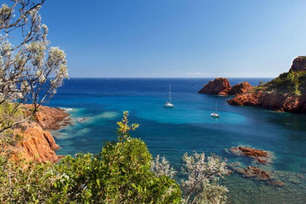 Dans Un Cadre D'Exception, Vue Mer Panoramique A Agay Cote D'Azur, Village Vacances Cap Esterel, T2 Avec Jardin, Golf, Climatisation, Wifi, 5 Piscines Saint-Raphael (Var) Exterior foto