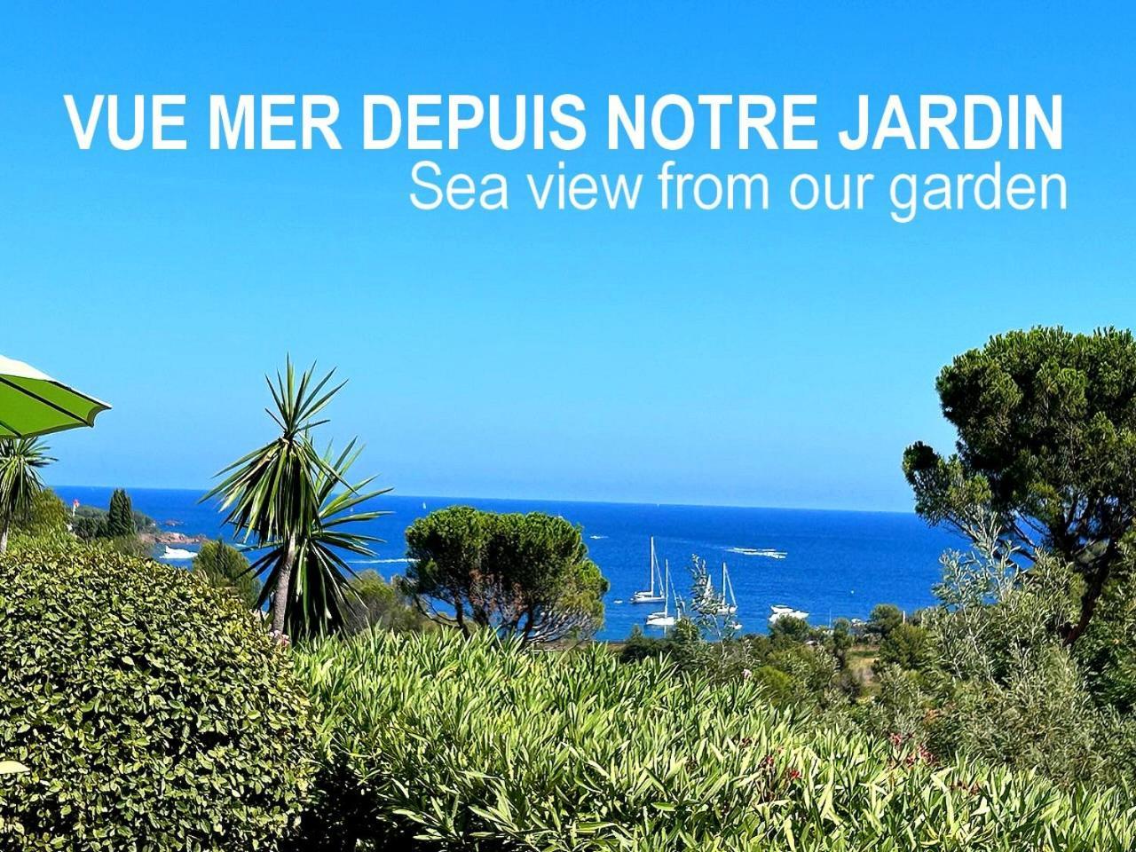 Dans Un Cadre D'Exception, Vue Mer Panoramique A Agay Cote D'Azur, Village Vacances Cap Esterel, T2 Avec Jardin, Golf, Climatisation, Wifi, 5 Piscines Saint-Raphael (Var) Exterior foto