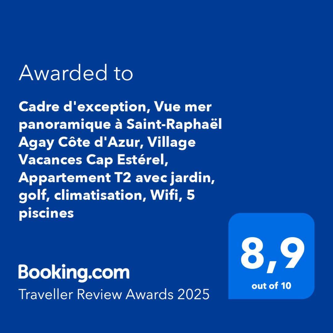 Dans Un Cadre D'Exception, Vue Mer Panoramique A Agay Cote D'Azur, Village Vacances Cap Esterel, T2 Avec Jardin, Golf, Climatisation, Wifi, 5 Piscines Saint-Raphael (Var) Exterior foto