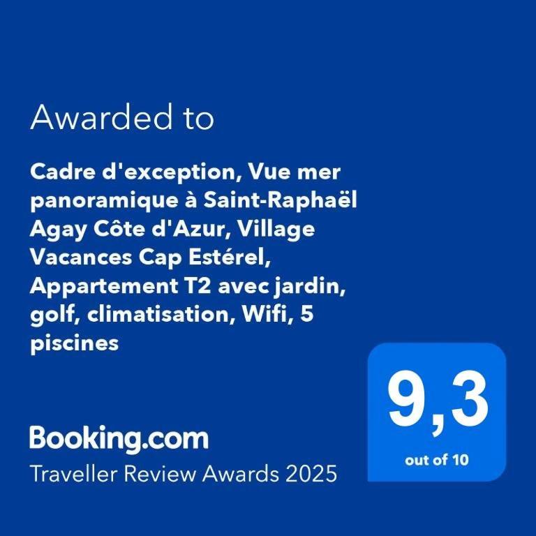 Dans Un Cadre D'Exception, Vue Mer Panoramique A Agay Cote D'Azur, Village Vacances Cap Esterel, T2 Avec Jardin, Golf, Climatisation, Wifi, 5 Piscines Saint-Raphael (Var) Exterior foto